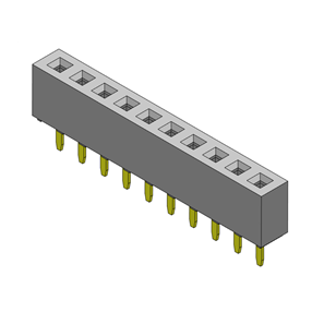 P/H2.0mm 單排排母 FA101